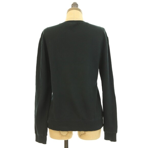 Nano Universe 47 Logo Sweatshirt Top Size M Cotton Graphic Black B13 - Picture 3 of 3